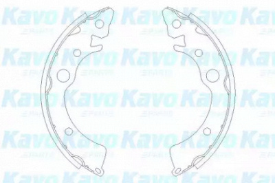 KAVO PARTS kbs2902 -  Комплект тормозных колодок